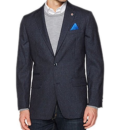 Ben Sherman Men's Two Button Slim Fit Mini Check Sportcoat