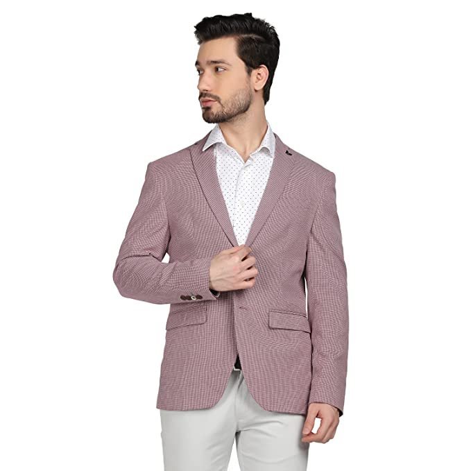 blackberrys Structured Polyester Cotton Slim Fit Mens Casual Wear Jacket