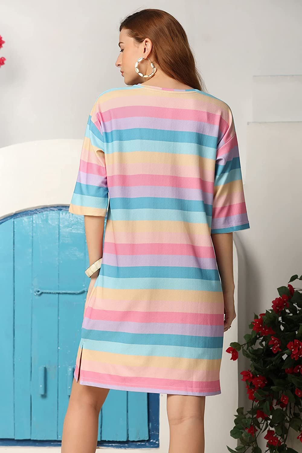 OM SAI LATEST CREATION Slub Rayon Western Dresses for Women | Short A-Line Dress for Girls | Midi Dress for Women Dress for Women - Image 3