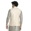 Manyavar Men's A-Line Coat (JAC215-303- Beige_XL) - Image 3